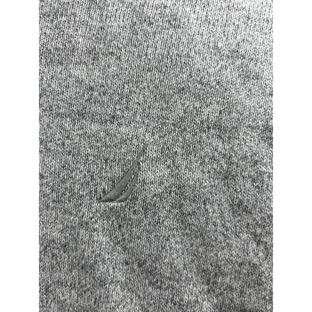 Men's Nautica Gray Pull-Over Sweater Sz XL Gray V-Neck Cotton Long-Sleeve - Picture 5 of 8